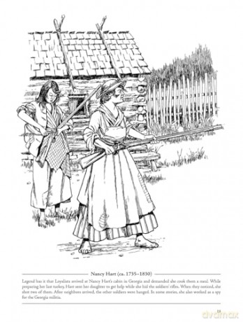 Picture the Past: Heroes and Heroines of the American Revolution: Historical Coloring Book - Peter F. Copeland [KSIĄŻKA]