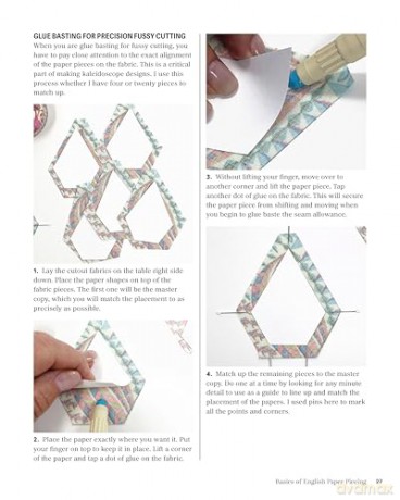 Pieced Kaleidoscope Quilt Blocks: Stunning Designs and Endless Inspiration for Fussy Cut EPP Patchwork - Lydia Cheney [KSIĄŻKA]