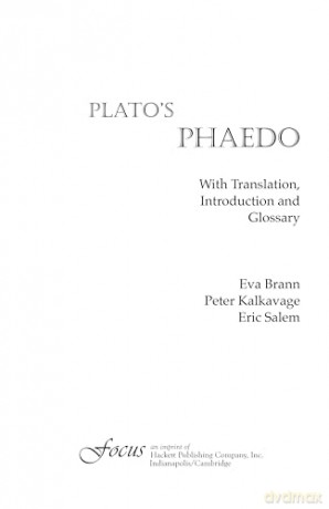 Plato's Phaedo (Focus Philosophical Library) - Eva Brann [KSIĄŻKA]