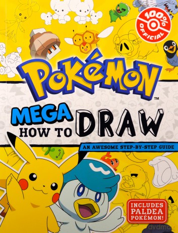 Pokémon: Mega How to Draw: An official drawing adventure! Perfect for arty kids who are fans of the game and TV series - Pokémon [KSIĄŻKA]