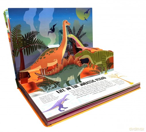 Pop Up Dinosaurs Book for Kids: Explore Jurassic World - Om Books Editorial Team [KSIĄŻKA]