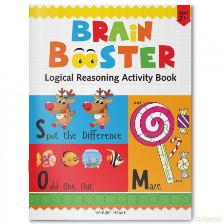Preschool Activity Book: Brain Booster - Logical Reasoning Activity Book For Kids [KSIĄŻKA]