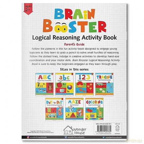 Preschool Activity Book: Brain Booster - Logical Reasoning Activity Book For Kids [KSIĄŻKA]