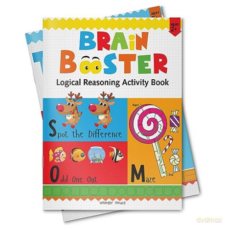 Preschool Activity Book: Brain Booster - Logical Reasoning Activity Book For Kids [KSIĄŻKA]