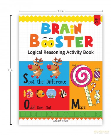 Preschool Activity Book: Brain Booster - Logical Reasoning Activity Book For Kids [KSIĄŻKA]