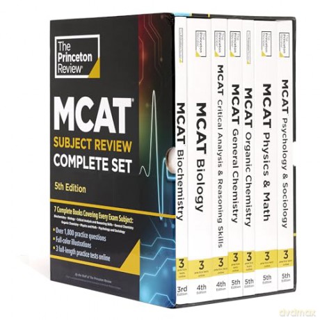 Princeton Review MCAT Subject Review Complete Box Set, 5th Edition: 7 Complete Books + 3 Online Practice Tests [KSIĄŻKA]
