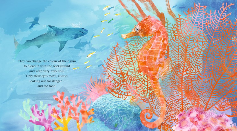 Protecting the Planet: The Secret World of Seahorses: A fact-filled picture book for animal-loving kids from bestselling zoologist Nicola Davies, perfect for ages 5-8 - Nicola Davies [KSIĄŻKA]