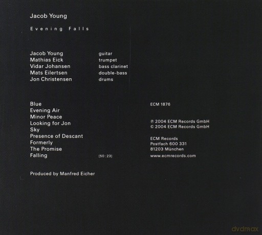 Young Jacob: Evening Falls [CD]
