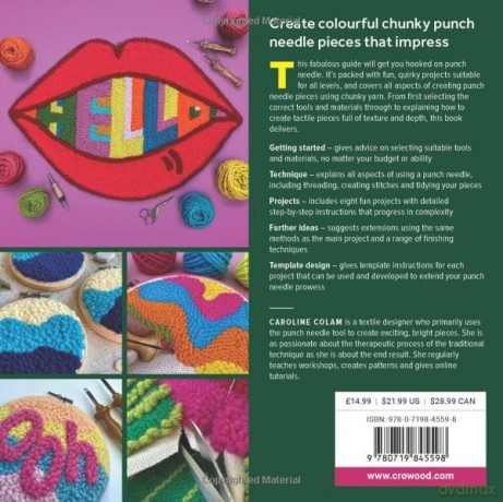 Punch Needle: Colouring With Yarn - Caroline Colam [KSIĄŻKA]