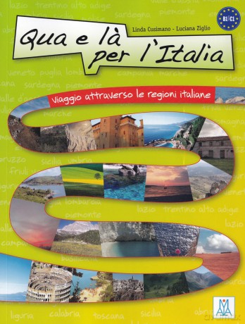 Qua e la per l'Italia: Libro + online audio - Linda Cusimano [KSIĄŻKA]