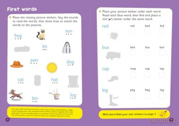 Ready for school: reading Sticker Book Ages 4-5 (Easy Learning) - Collins Easy Learning [KSIĄŻKA]