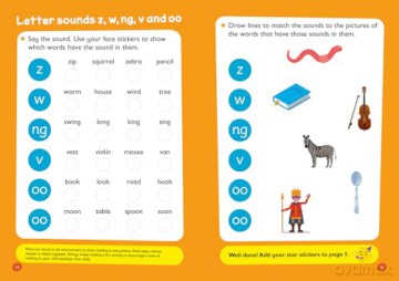Ready for school: reading Sticker Book Ages 4-5 (Easy Learning) - Collins Easy Learning [KSIĄŻKA]