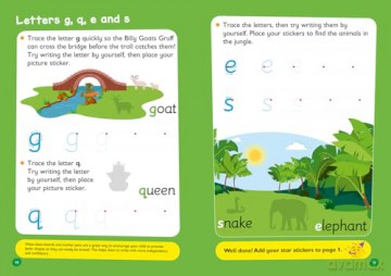 Ready for school: writing Sticker Book Ages 4-5 (Easy Learning) - Collins Easy Learning [KSIĄŻKA]