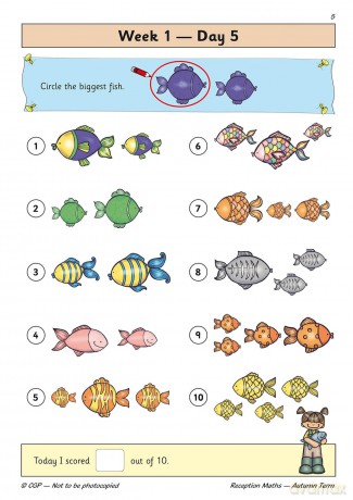 Reception Maths Daily Practice Book: Autumn Term (CGP Reception Daily Workbooks) - CGP Books [KSIĄŻKA]