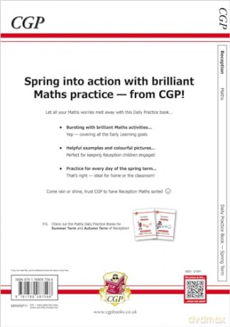 Reception Maths Daily Practice Book: Spring Term (CGP Reception Daily Workbooks) - CGP Books [KSIĄŻKA]