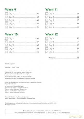 Reception Maths Daily Practice Book: Spring Term (CGP Reception Daily Workbooks) - CGP Books [KSIĄŻKA]