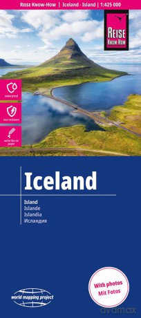 Reise Know-How Iceland Map (1:425.000): tear and water resistant (world mapping project): 1:425.000 scale - Reise Know-How [KSIĄŻKA]