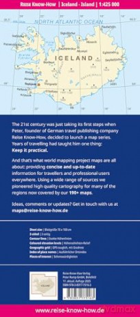 Reise Know-How Iceland Map (1:425.000): tear and water resistant (world mapping project): 1:425.000 scale - Reise Know-How [KSIĄŻKA]