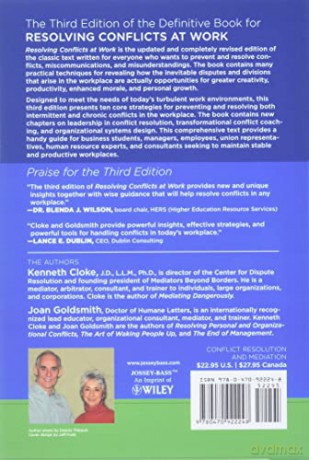 Resolving Conflicts at Work: Ten Strategies for Everyone on the Job - Kenneth Cloke [KSIĄŻKA]