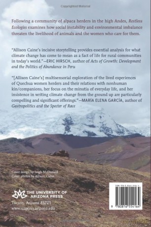 Restless Ecologies: Climate Change and Socioecological Futures in the Peruvian Highlands - Allison Caine [KSIĄŻKA]
