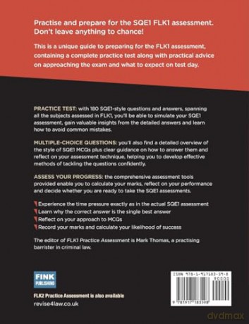 Revise SQE FLK1 Practice Assessment 2025/26: 180 SQE1-style questions with answers | Solicitor's Qualifying Exam | Up to date with 2025 Specification - Mark Thomas [KSIĄŻKA]