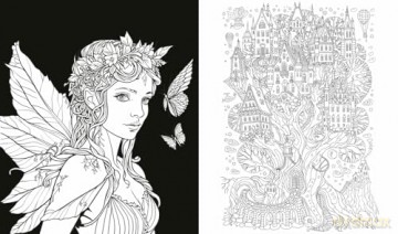 Romantasy Colouring Book: Packed with fantasy and romance illustrations. Perfect for teen, YA, and New Adult! - Farshore [KSIĄŻKA]