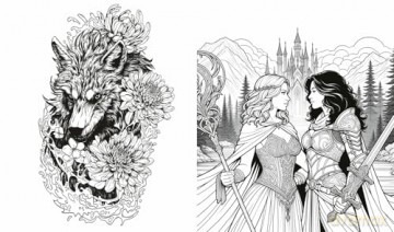 Romantasy Colouring Book: Packed with fantasy and romance illustrations. Perfect for teen, YA, and New Adult! - Farshore [KSIĄŻKA]