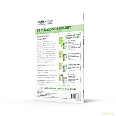 S1 to National 4 Biology: Practise and Learn CfE Topics (Leckie Practice Question Book) - Billy Dickson [KSIĄŻKA]