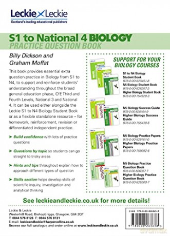 S1 to National 4 Biology: Practise and Learn CfE Topics (Leckie Practice Question Book) - Billy Dickson [KSIĄŻKA]