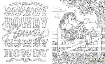 Saddle Up!: Color Your Way Through the Wild West - Anna Tromop [KSIĄŻKA]