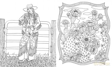 Saddle Up!: Color Your Way Through the Wild West - Anna Tromop [KSIĄŻKA]