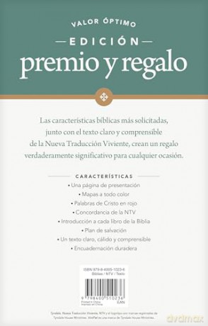 Santa Biblia NTV, Edición Premio Y Regalo, Vinipiel - Tyndale [KSIĄŻKA]