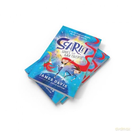 Scarlet Saves the Multiverse: New for 2026, an incredibly funny illustrated story for children - James Davis [KSIĄŻKA]