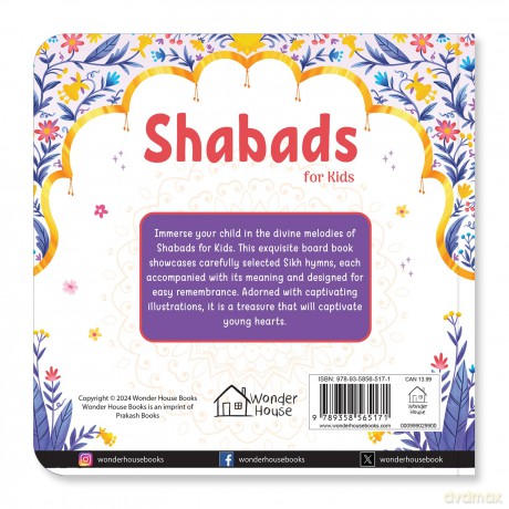 Shabads For Kids: Selected Sikh Hymns in Two Languages (Illustrated Prayer Books) - Prakash Books [KSIĄŻKA]