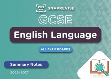SnapRevise GCSE English Language Summary Notes - SnapRevise [KSIĄŻKA]
