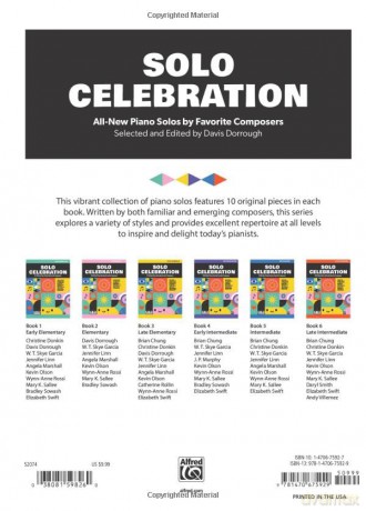 Solo Celebration, Book 1: 10 All-New Piano Solos by Favorite Composers - Davis Dorrough [KSIĄŻKA]