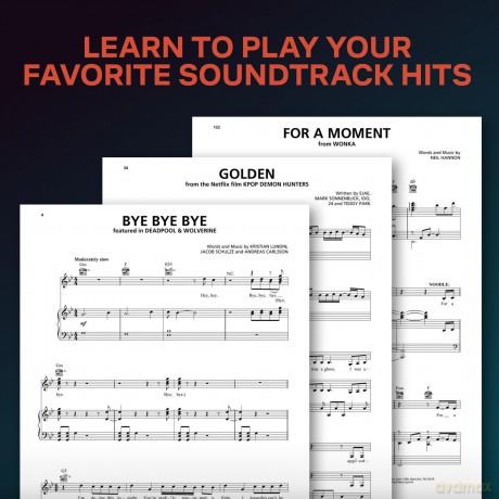 Songs from Kpop Demon Hunters, Minecraft, Wicked. Piano, Vocal And Guitar.: And More Top Movies [KSIĄŻKA]