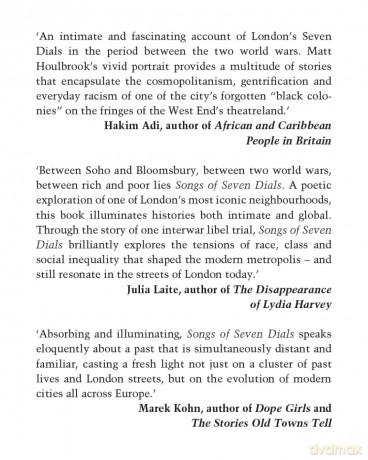 Songs of Seven Dials: An Intimate History of 1920s and 1930s London - Matt Houlbrook [KSIĄŻKA]