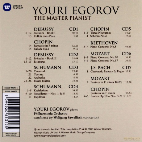 Youri Egorov: The Master Pianist-Colector\'s Edition [7CD]