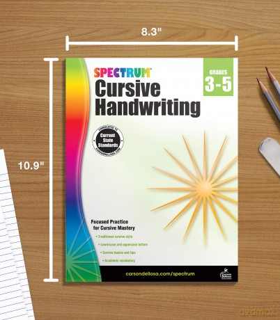 Spectrum Cursive Handwriting, Grades 3 - 5: Volume 108 - Spectrum [KSIĄŻKA]