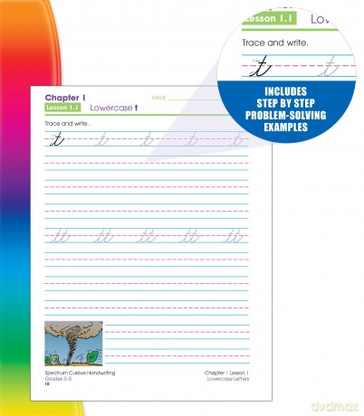 Spectrum Cursive Handwriting, Grades 3 - 5: Volume 108 - Spectrum [KSIĄŻKA]