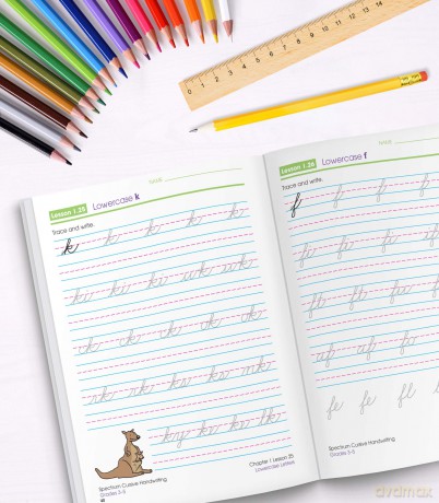 Spectrum Cursive Handwriting, Grades 3 - 5: Volume 108 - Spectrum [KSIĄŻKA]