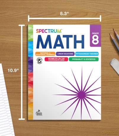Spectrum Math Workbook, Grade 8 - Spectrum [KSIĄŻKA]