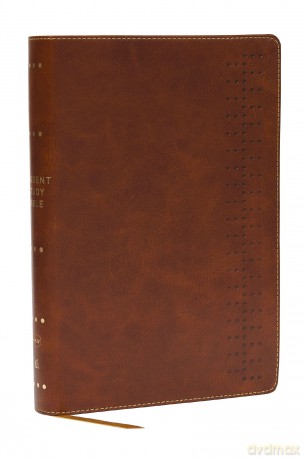 Student Study Bible: A Guide to Knowing and Living God's Word (NKJV, Brown Leathersoft, Red Letter, Comfort Print) - Thomas Nelson [KSIĄŻKA]