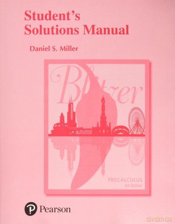 Student's Solutions Manual for Precalculus - Robert Blitzer [KSIĄŻKA]