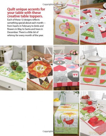 Table Toppers for All Seasons: 12 Quilted Designs (The Annie's Quilting) - Chris Malone [KSIĄŻKA]