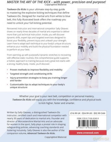 Taekwon-Do Kicks - Volume 1: Techniques, Strength, and Flexibility. White to Blue Belt - Sally Gleaves [KSIĄŻKA]