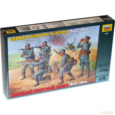ZVEZDA German Infantry Platoon 19421944 [ZABAWKA]