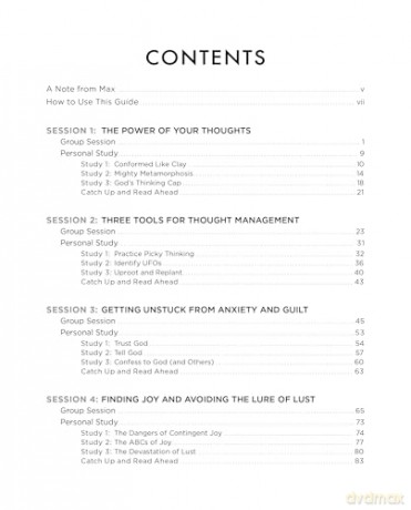 Tame Your Thoughts Bible Study Guide plus Streaming Video: Three Tools to Renew your Mind and Transform Your Life - Max Lucado [KSIĄŻKA]