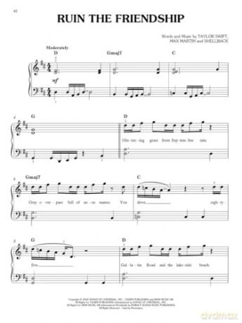 Taylor Swift - The Life Of A Showgirl - Easy Piano. - Taylor Swift [KSIĄŻKA]